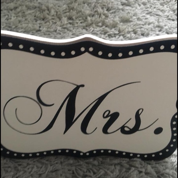 Hobby Lobby | Accents | Hobby Lobby Mr Mrs Signs | Poshmark